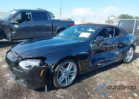 2014 BMW 640I z USA, uszkodzony, nr VIN WBALW7C5XEDX59070